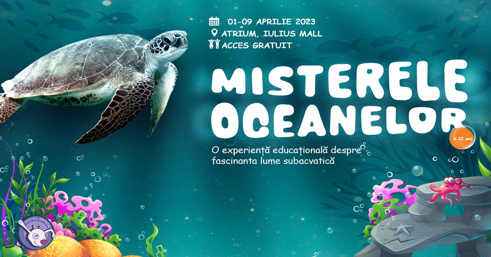 Lumea Oceanelor „se deschide” pentru cei mici – animale subacvatice, imagini din adâncul mărilor, dar și sesiuni educative, la Iulius Mall Cluj